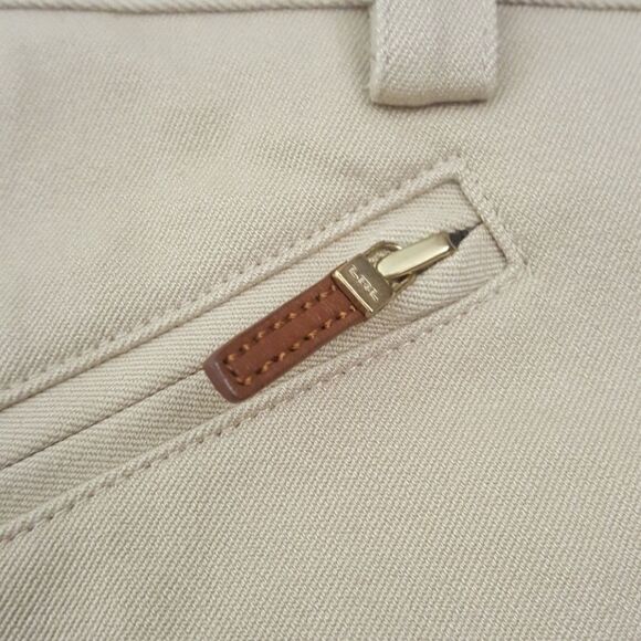 RALPH LAUREN Khaki Peplum Straight Skirt- Size 8P‎ - Picture 4 of 5